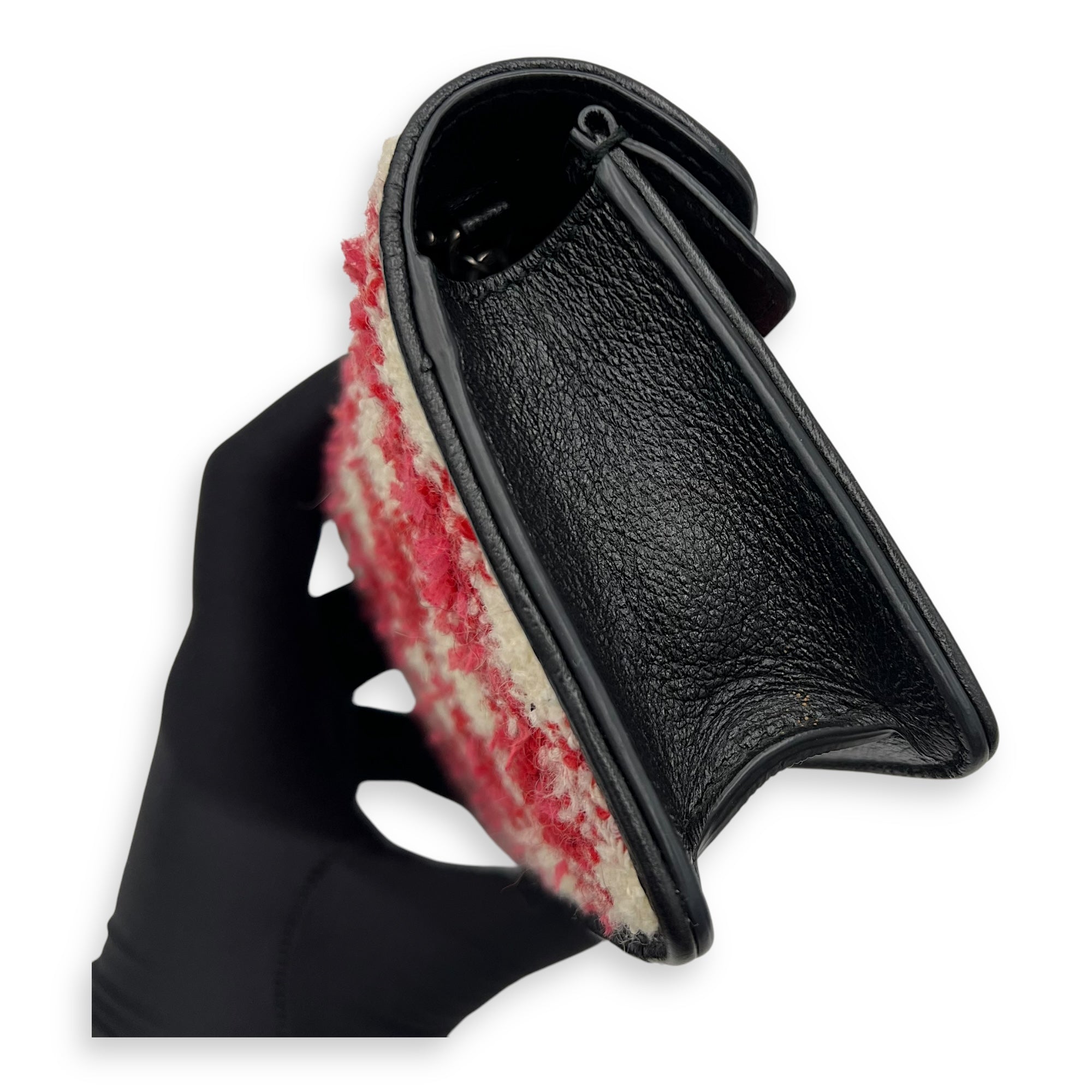 Gucci Dionysus Crossbody Bag Red in Tweed, Ruthenium hardware_12