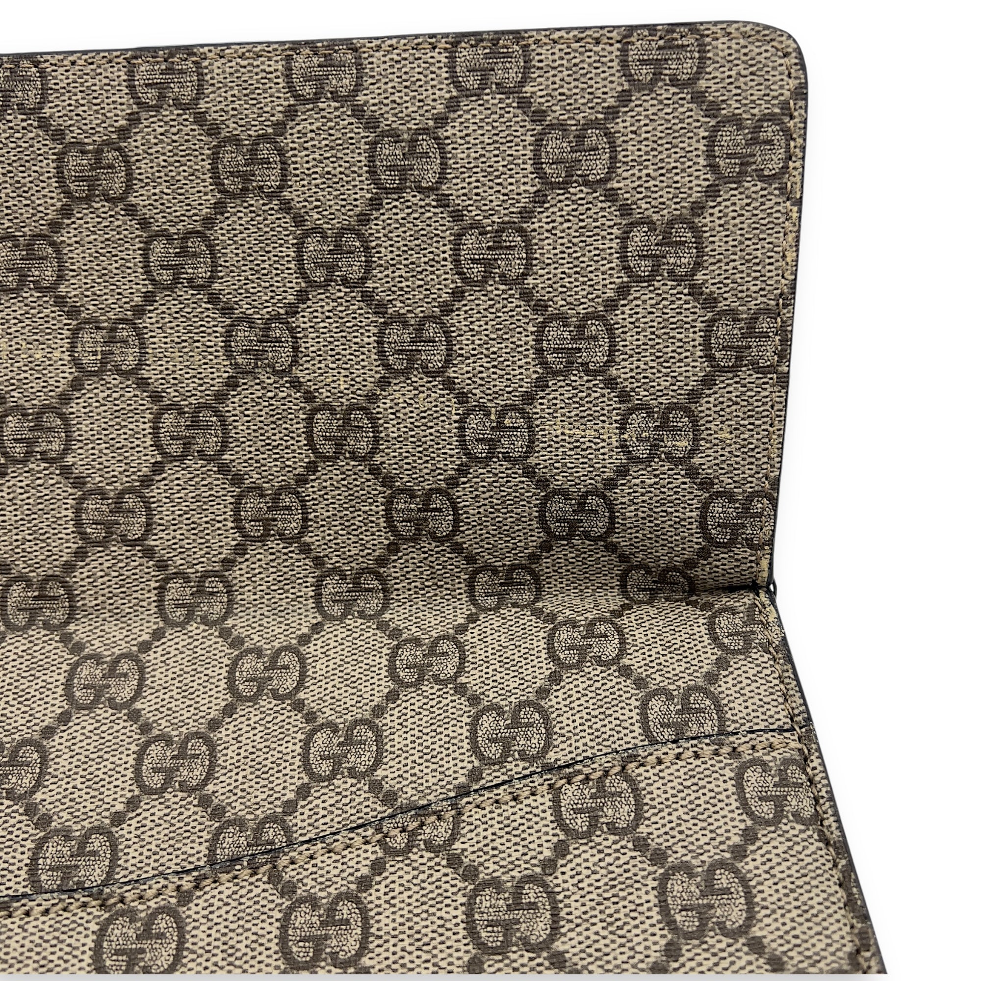 Gucci Dionysus Shoulder Bag Beige in Coated Canvas, Silver hardware_17