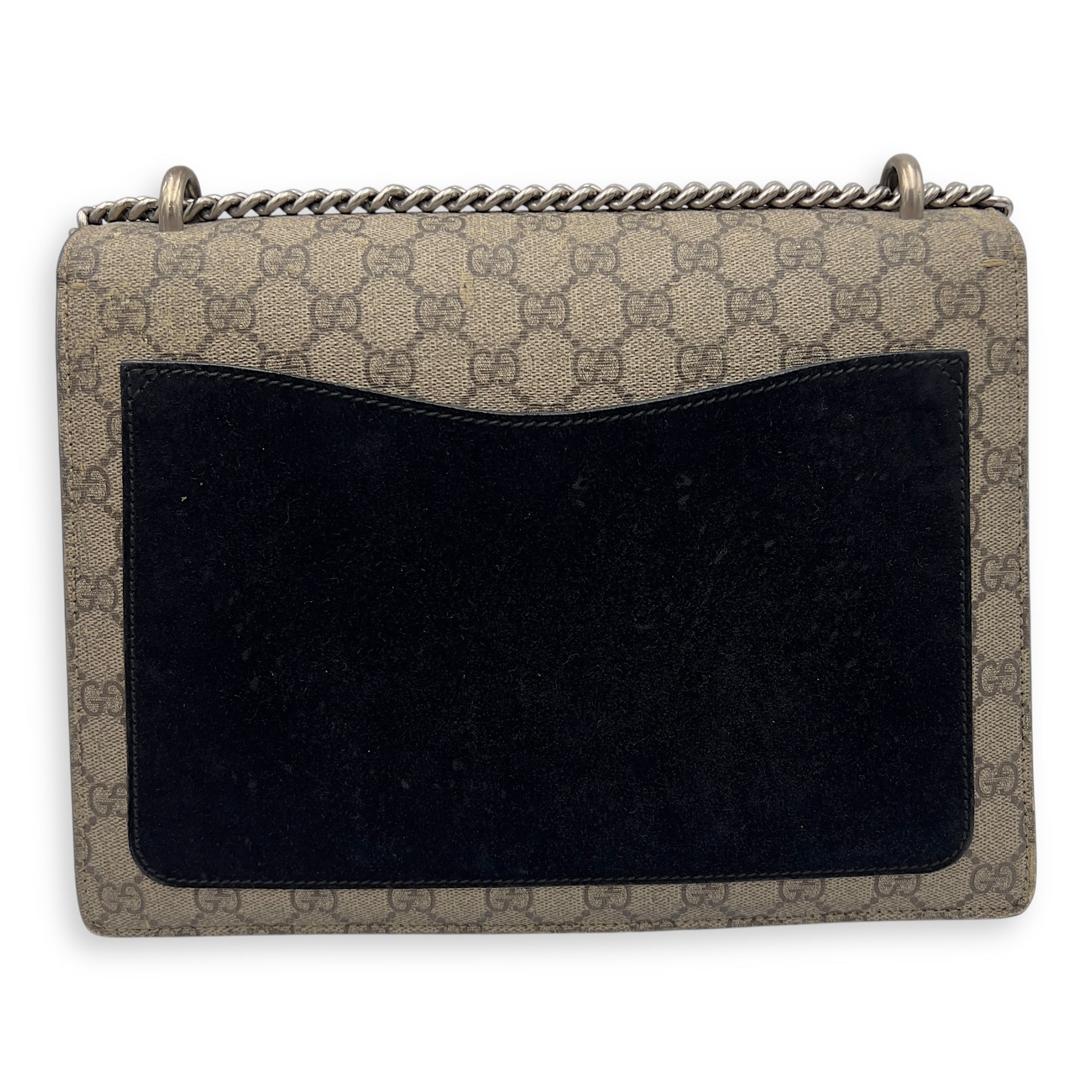 Gucci Dionysus Shoulder Bag Beige in Coated Canvas, Silver hardware_2