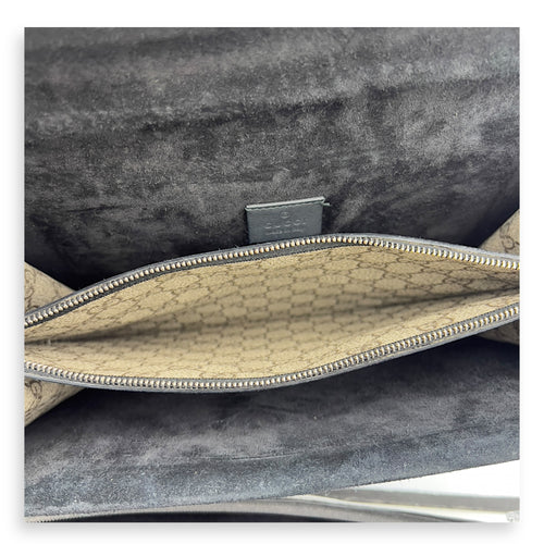 Gucci Dionysus Shoulder Bag Beige in Coated Canvas, Silver hardware_5