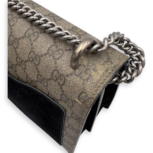 Gucci Dionysus Shoulder Bag Beige in Coated Canvas, Silver hardware_8