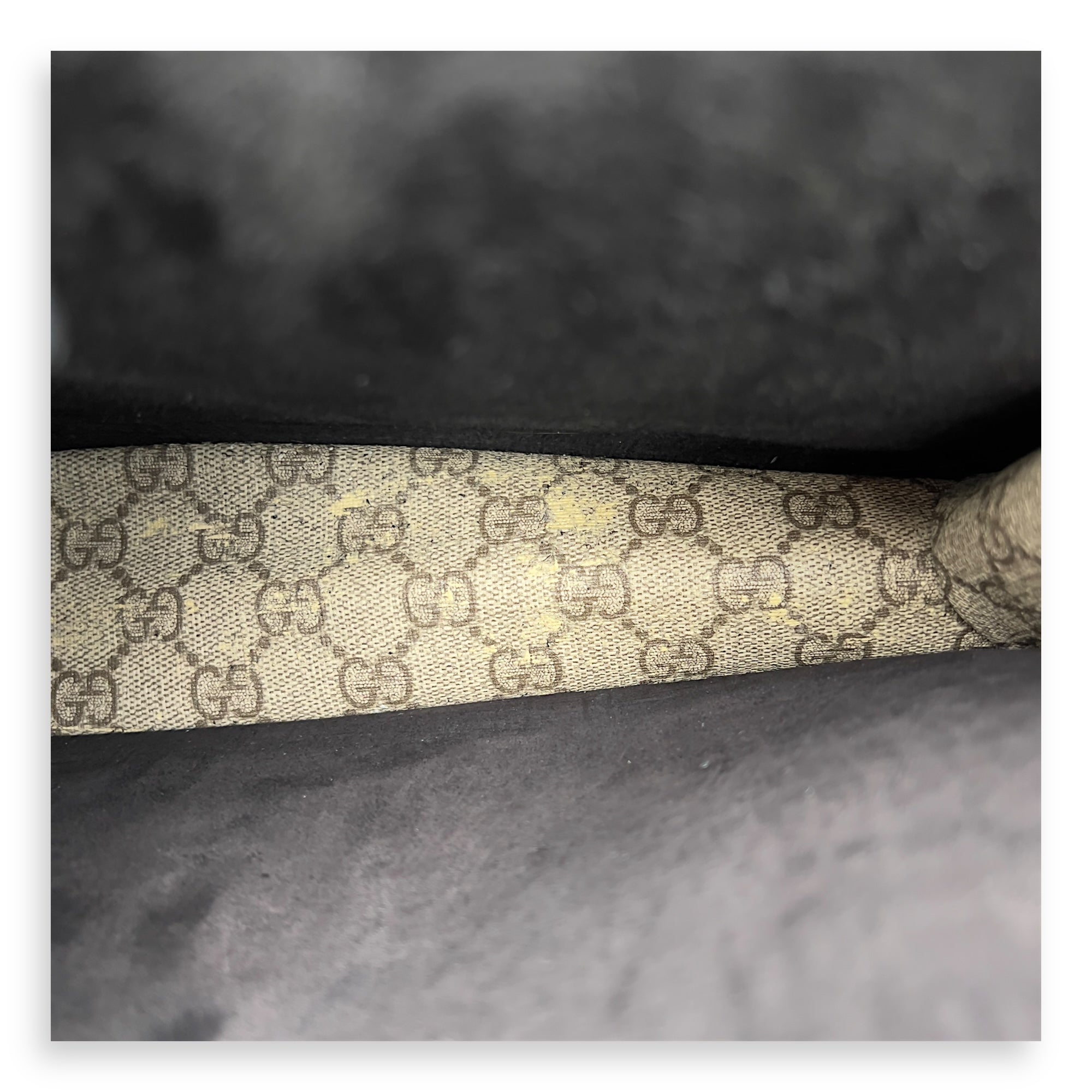 Gucci Dionysus Shoulder Bag Beige in Coated Canvas, Silver hardware_9