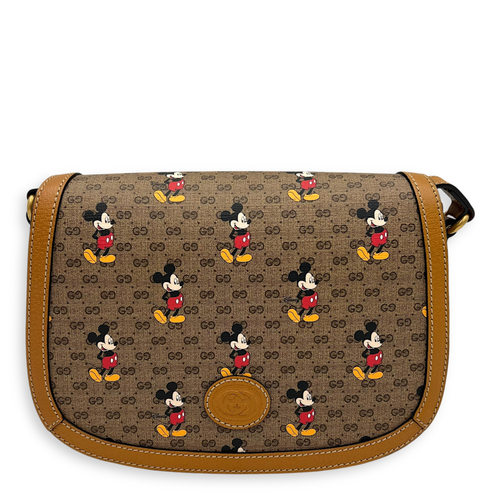 Gucci Disney Crossbody Bag Yellow in Coated Canvas, Gold hardware_1