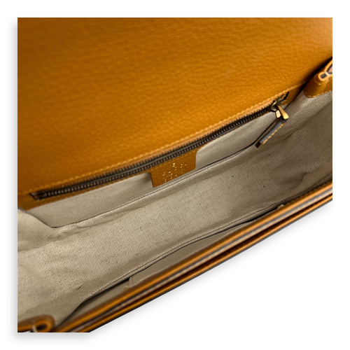 Gucci Disney Crossbody Bag Yellow in Coated Canvas, Gold hardware_6