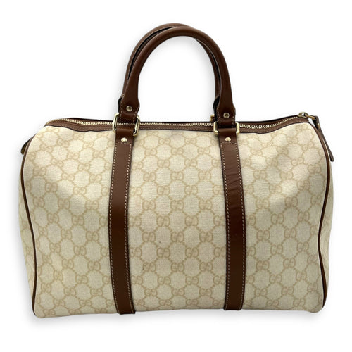 Gucci GG Top Handle Bag White in Coated Canvas_2