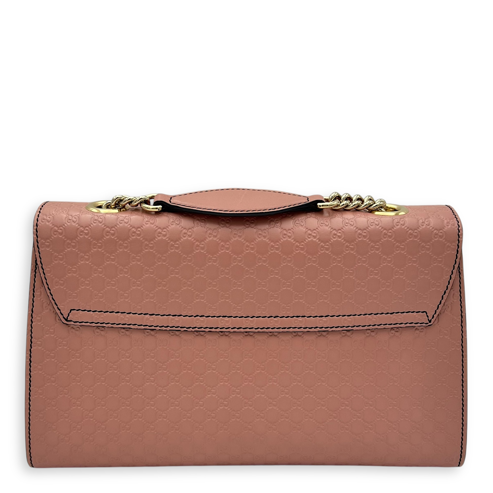 Gucci Guccissima Shoulder Bag Pink in Calfskin, Gold hardware_2