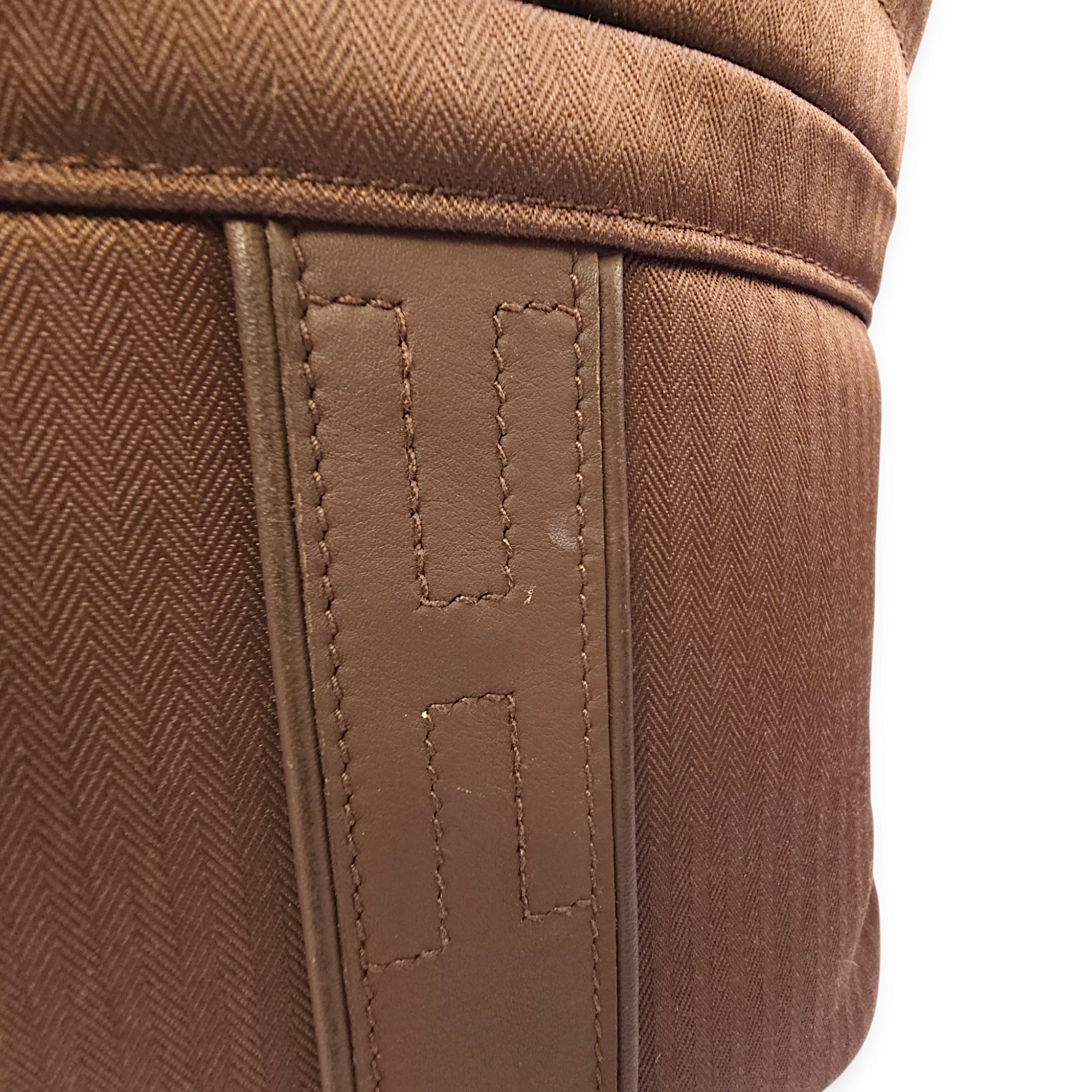 Acapulco Vanity Chocolate in Toile, Palladium hardware