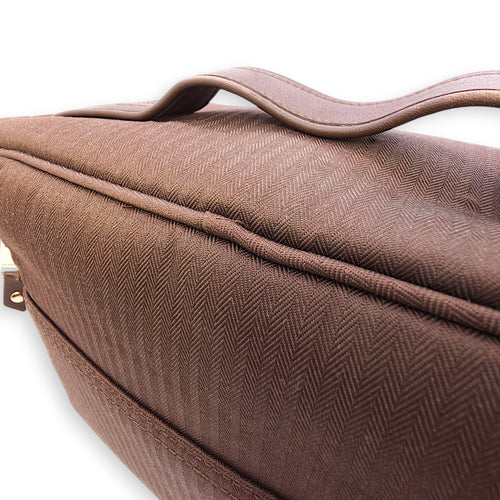 Acapulco Vanity Chocolate in Toile, Palladium hardware