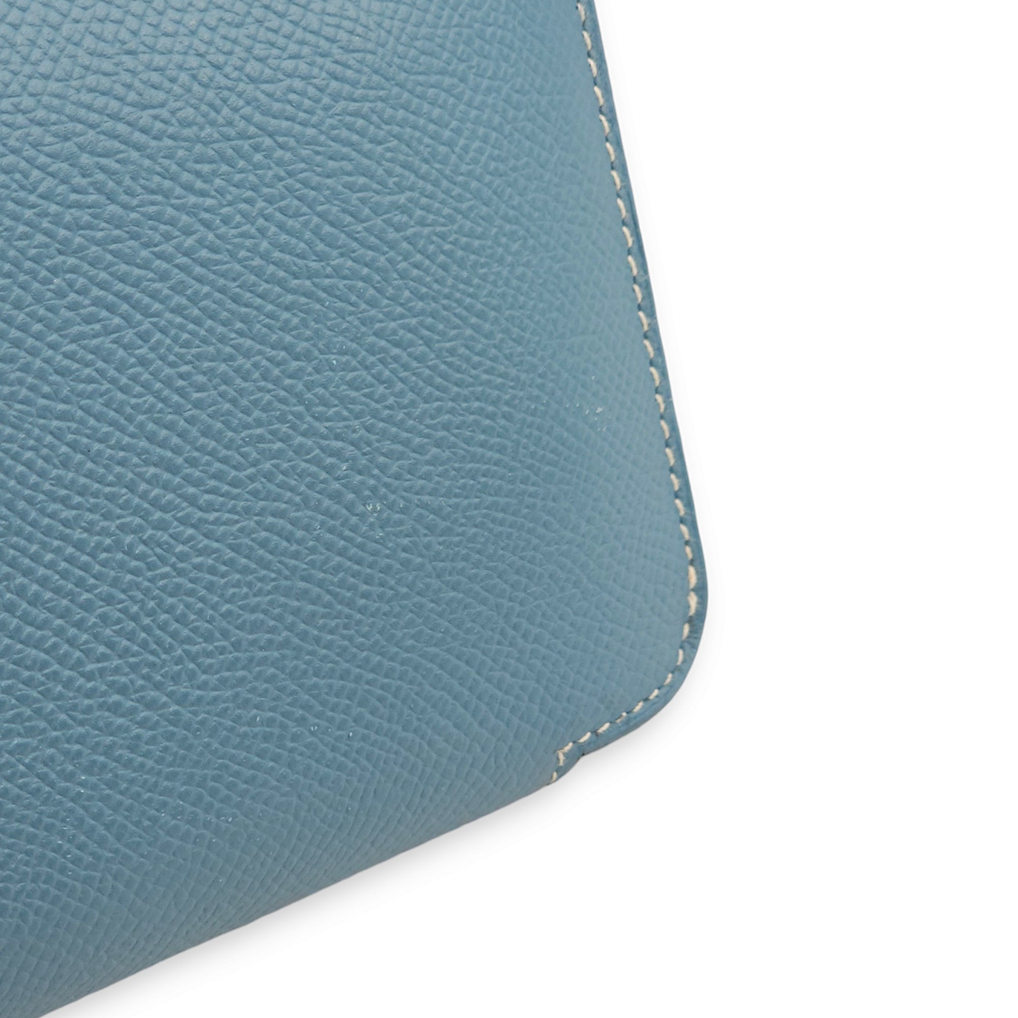 Azap  Blue Jean Wallet in Epsom Palladium hardware LUX4618 9