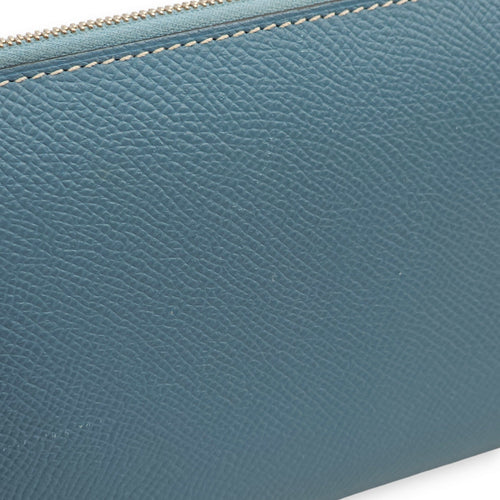Azap  Blue Jean Wallet in Epsom Palladium hardware LUX4618 10
