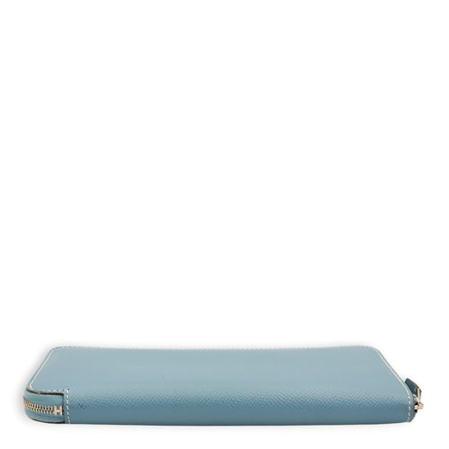 Azap  Blue Jean Wallet in Epsom Palladium hardware LUX4618 6