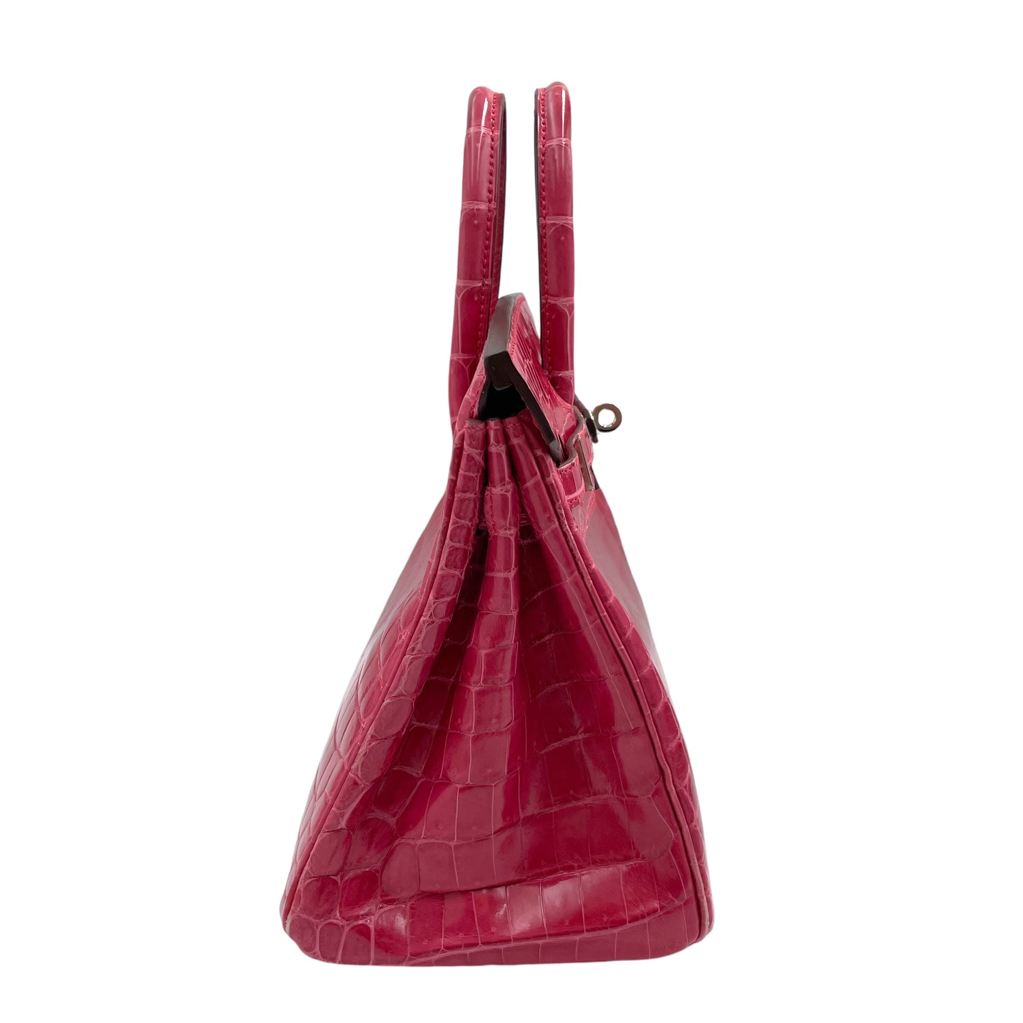 Birkin 25 Rose Extreme in Shiny Niloticus Palladium hardware CL2406-3322 2