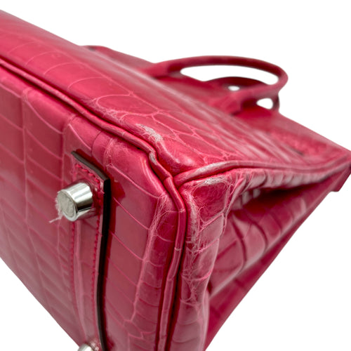 Birkin 25 Rose Extreme in Shiny Niloticus, Palladium hardware