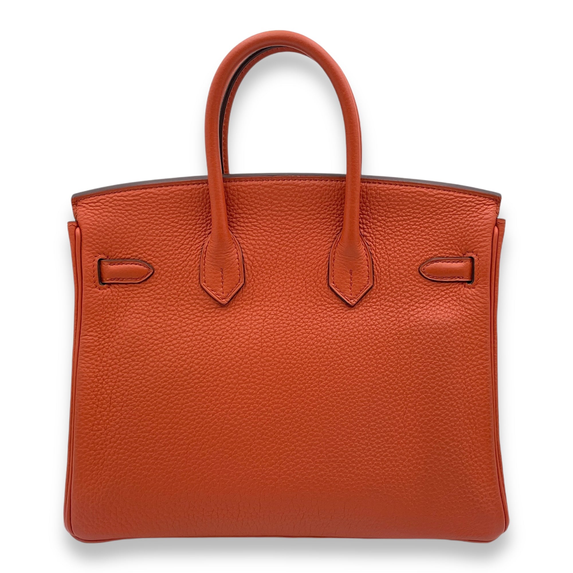Birkin 25 Terre Battue in Togo Gold hardware C110496 2
