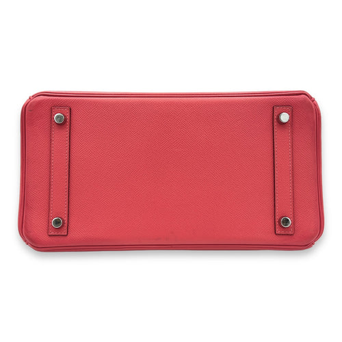 Birkin 30 Rose Jaipur in Epsom, Palladium hardware