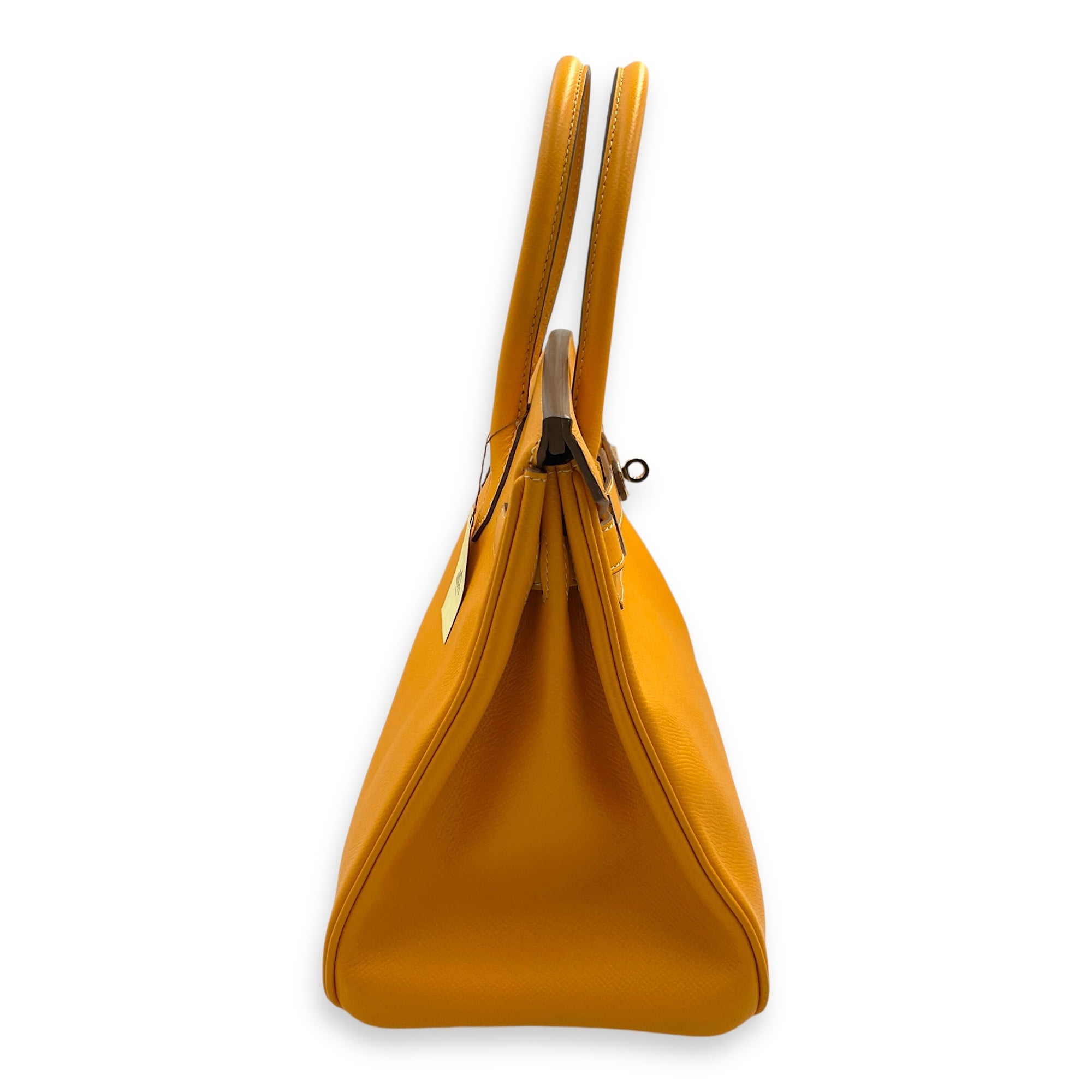 Birkin Candy 30 Jaune d'or & Potiron in Epsom, Permabrass hardware