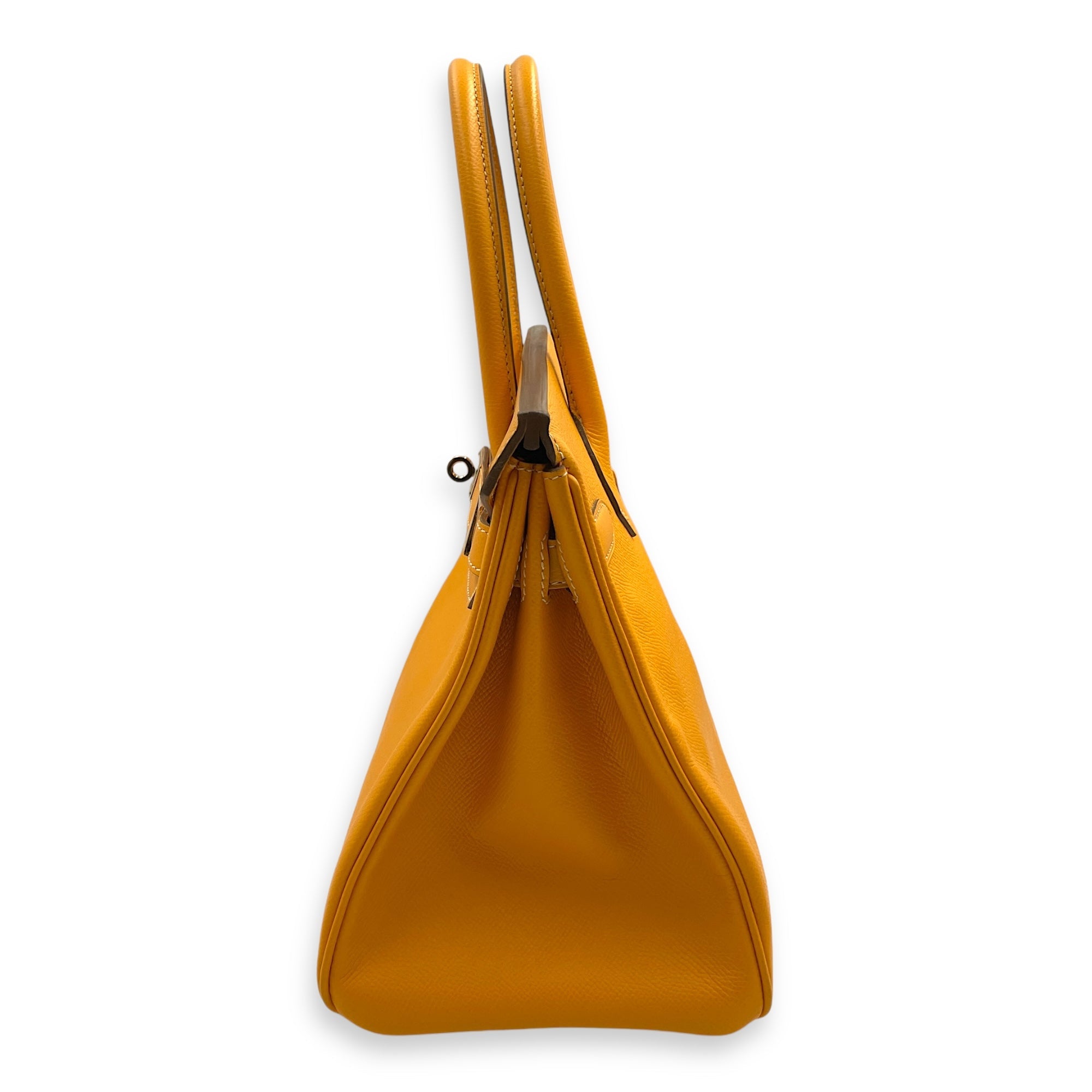 Birkin Candy 30 Jaune d'or & Potiron in Epsom, Permabrass hardware