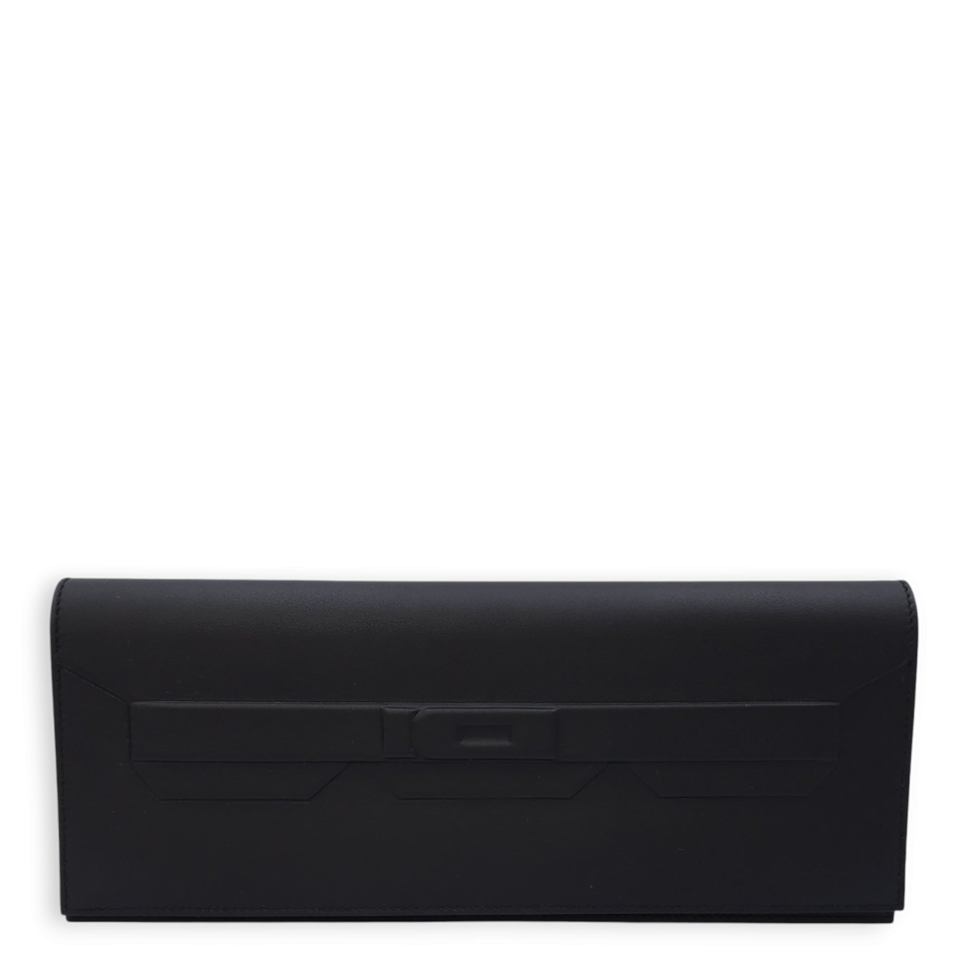 Birkin Shadow Pochette Black Clutch in Swift C102617 1