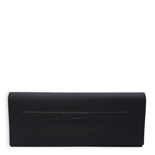 Birkin Shadow Pochette Black Clutch in Swift C102617 1