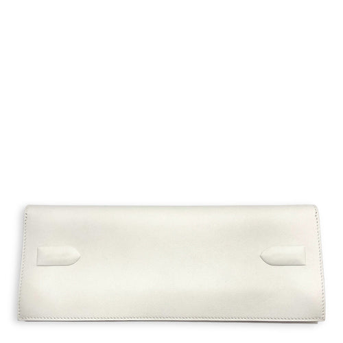 Birkin Shadow Pochette Gris Pale Clutch in Swift