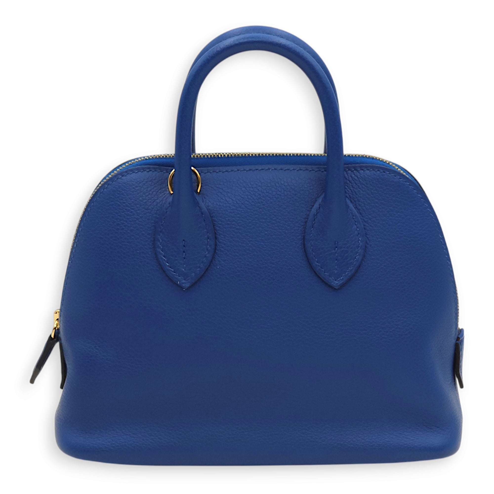 Bolide Blue France/Blue Sapphire in Evercolor Gold hardware C110236 1