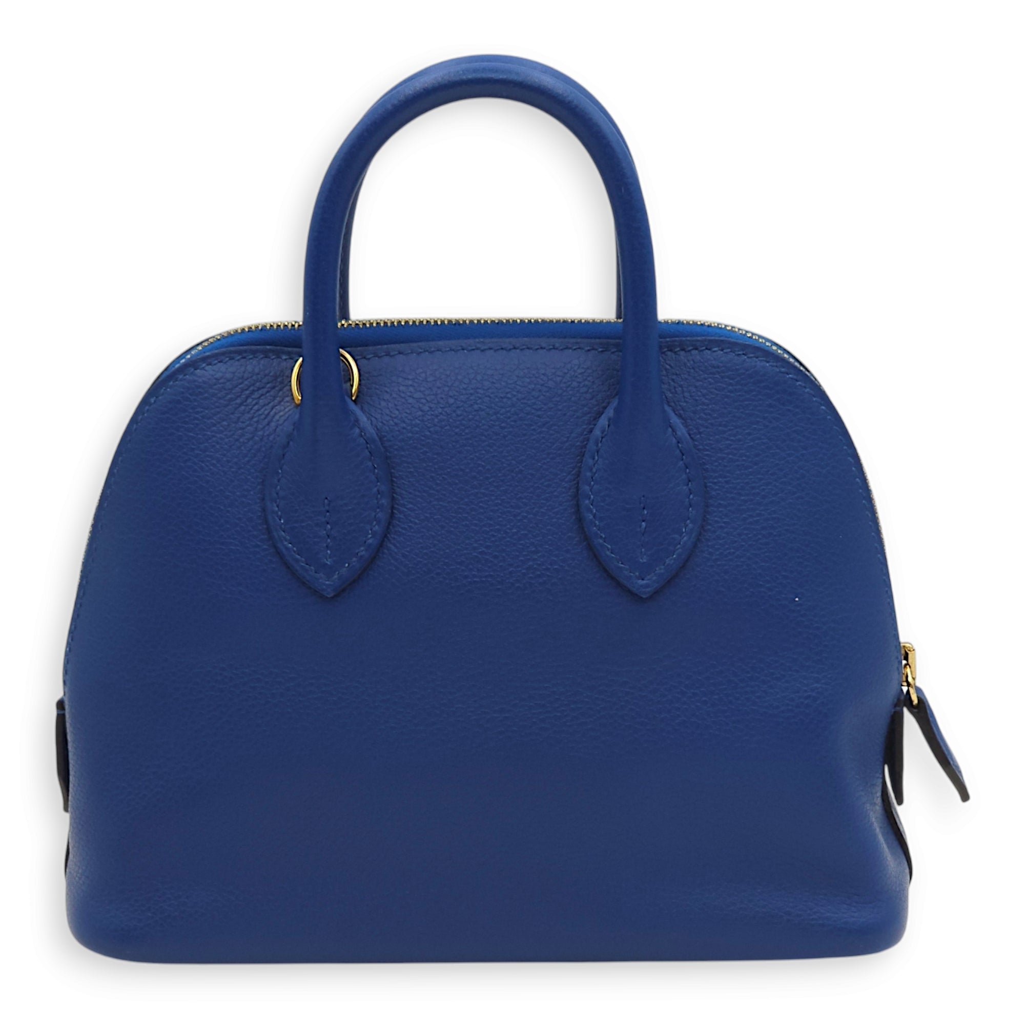 Bolide Blue France/Blue Sapphire in Evercolor, Gold hardware