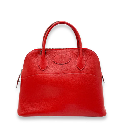 Bolide Rouge Vif in Chevre Leather Palladium hardware C112015 1