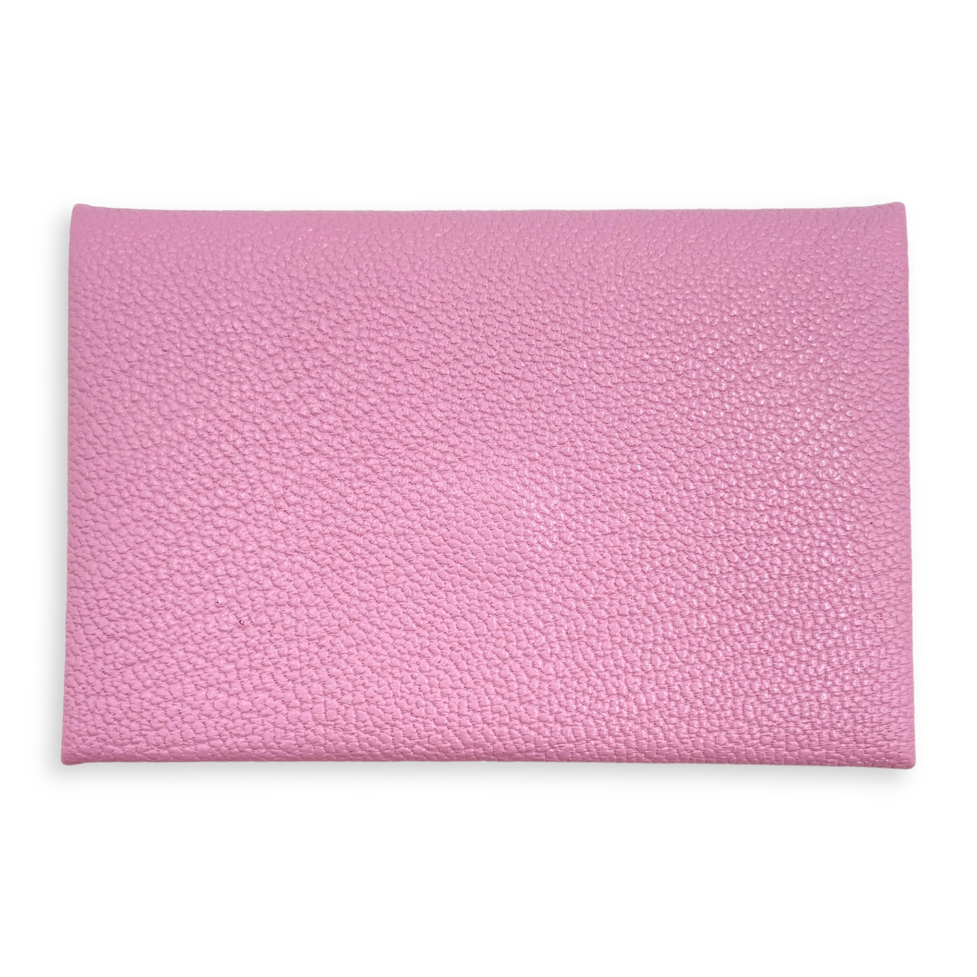 Calvi Mauve Sylvestre Card Holder in Chevre Mysore, Palladium hardware