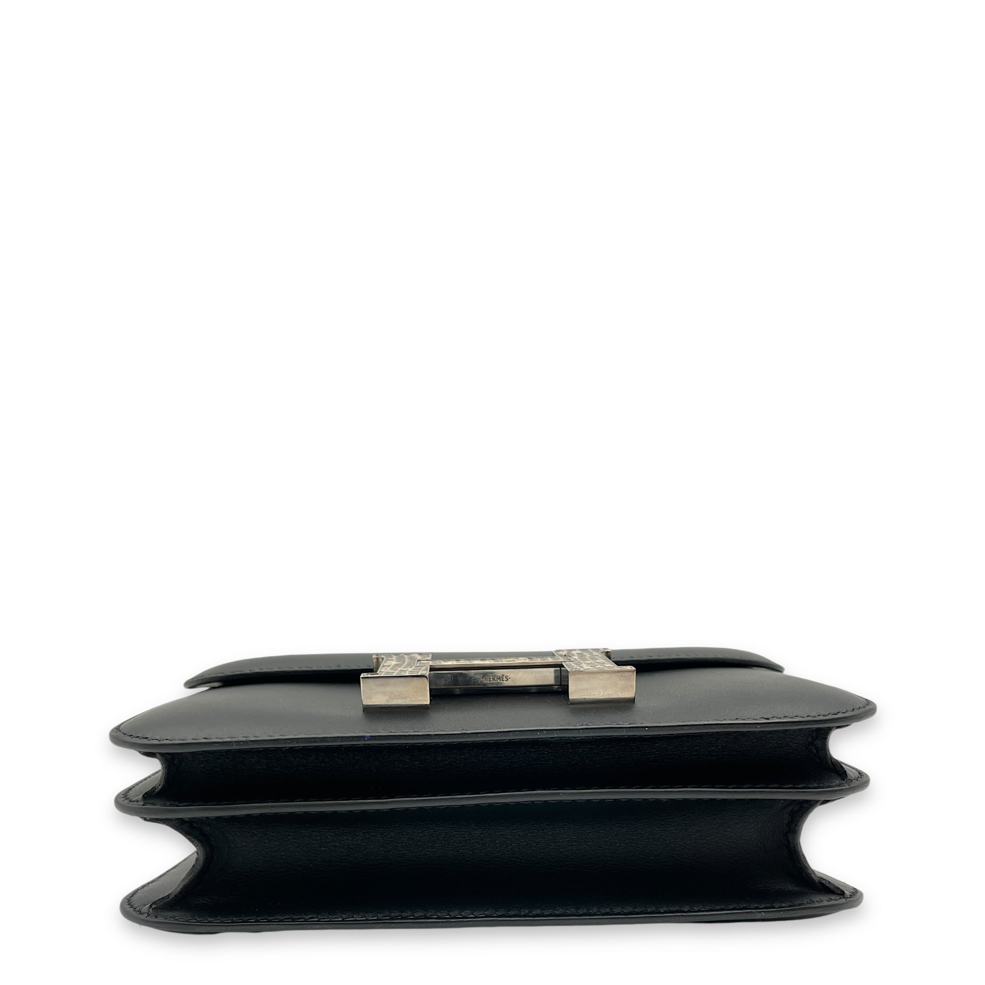 Constance 18 Black/Ombre in Monsieur/Lizard Salvator Varanus, Palladium hardware