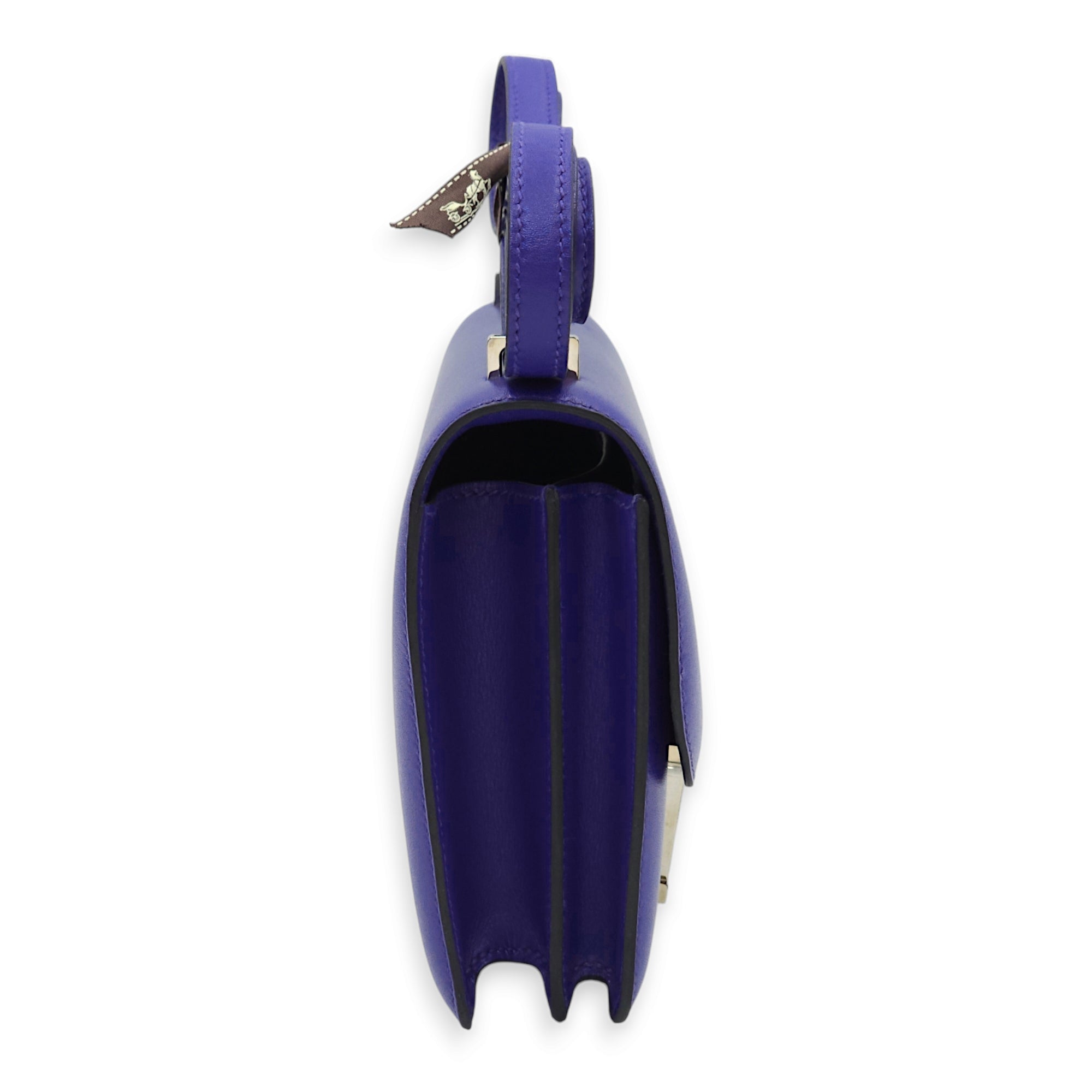 Constance 18 Blue Electric in Tadelakt Palladium hardware C111405 3