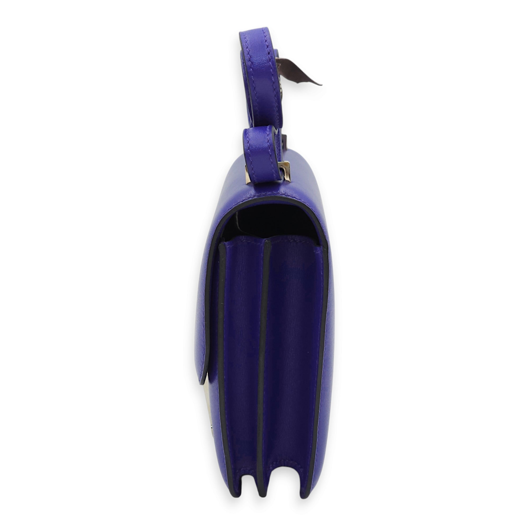 Constance 18 Blue Electric in Tadelakt Palladium hardware C111405 4