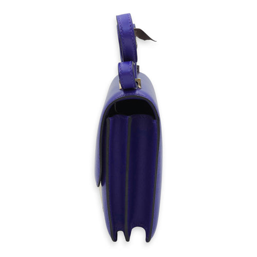 Constance 18 Blue Electric in Tadelakt Palladium hardware C111405 4