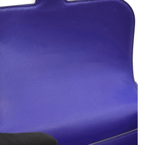 Constance 18 Blue Electric in Tadelakt Palladium hardware C111405 7