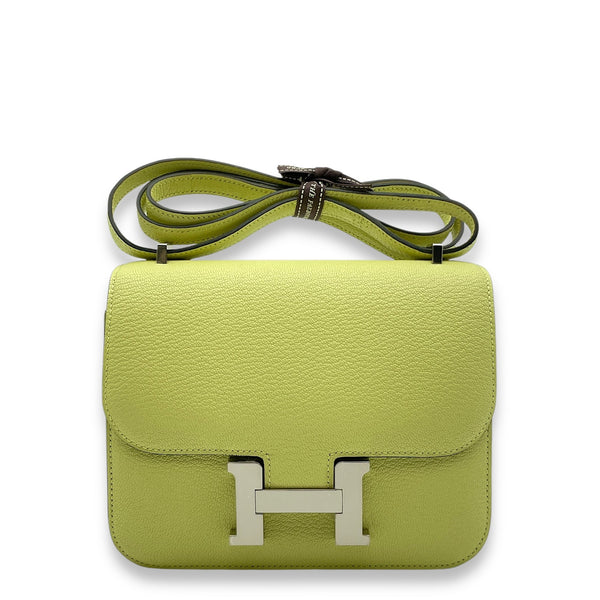 Hermès Constance 18 Jaune Bourgeon in Chevre Mysore