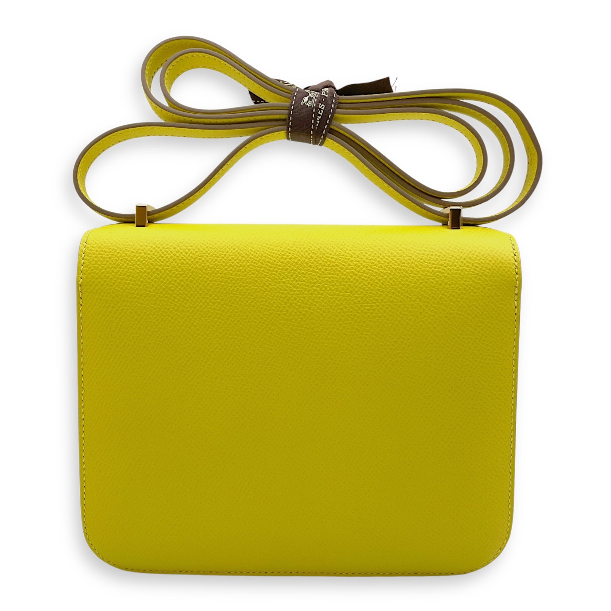 Constance 18 Lime in Epsom, Gold hardware