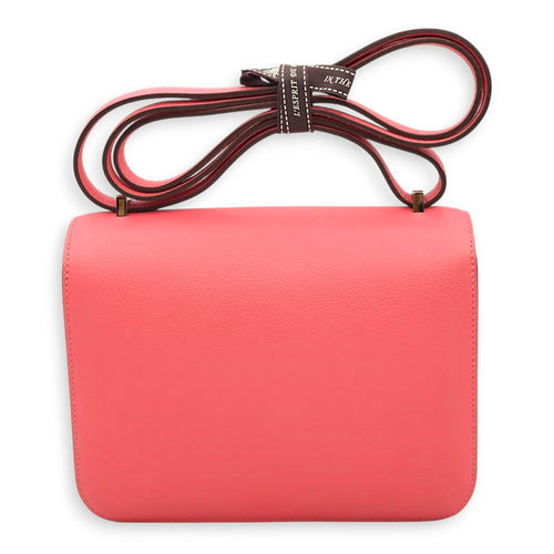 Constance 18 Rose Azalee in Evercolor, Palladium hardware