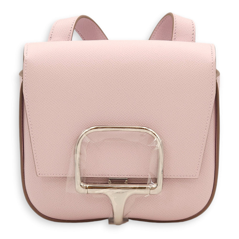 Hermès Della Cavalleria Mini Mauve Pale in Epsom, Palladium