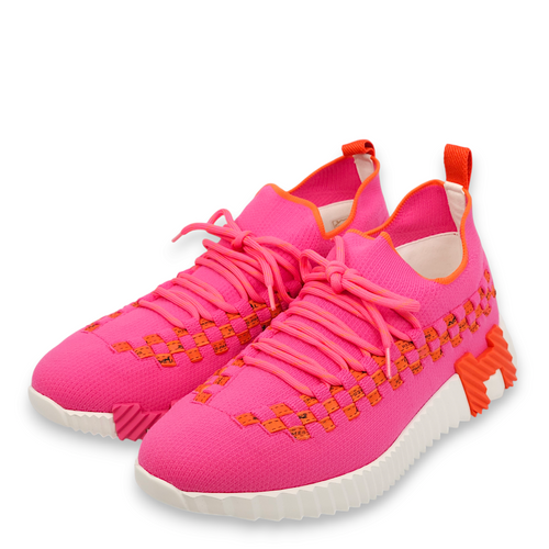 Flex Slip-On 39.5 Pink Sneakers in Knit