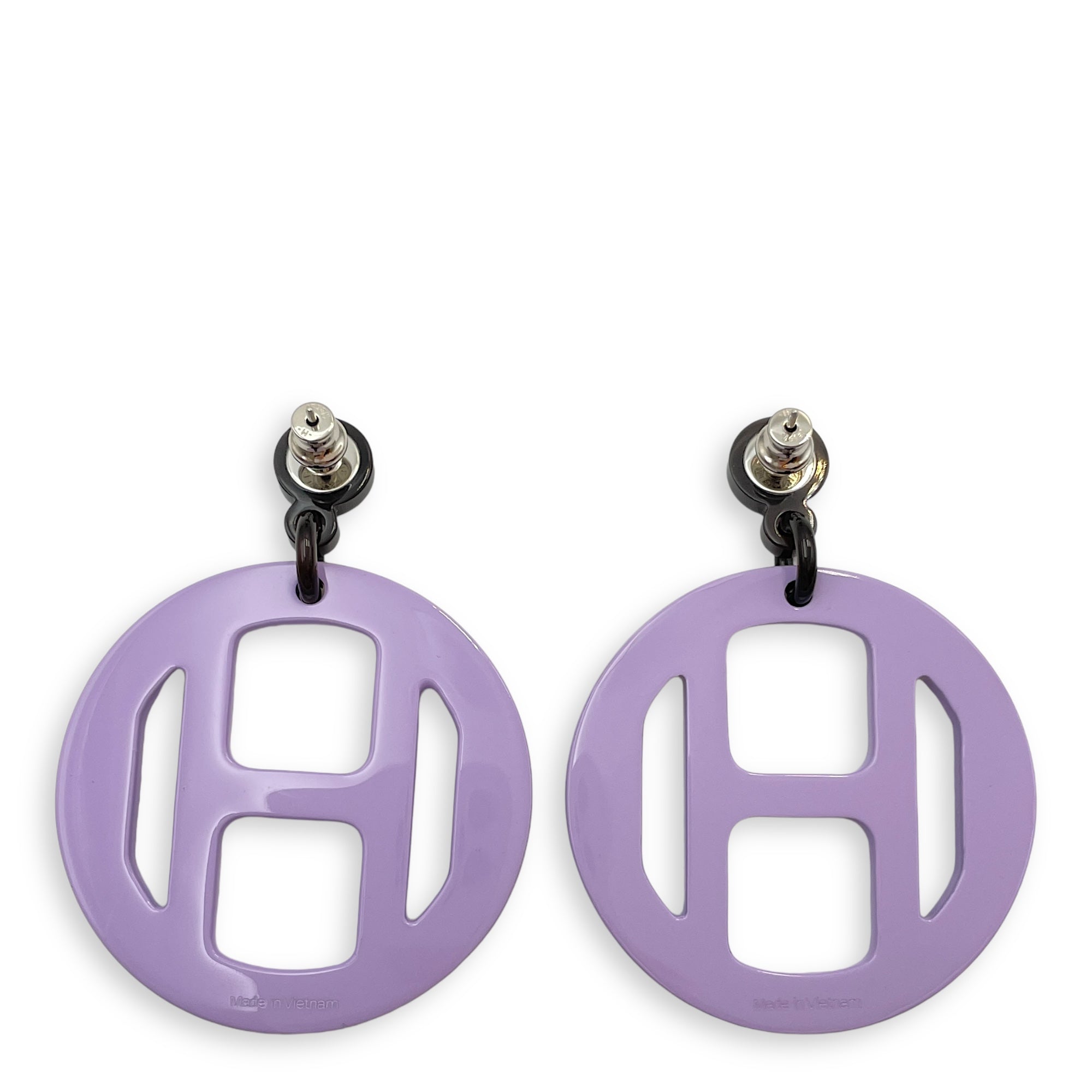 H Equipe Lilac/Jaune Earrings in
