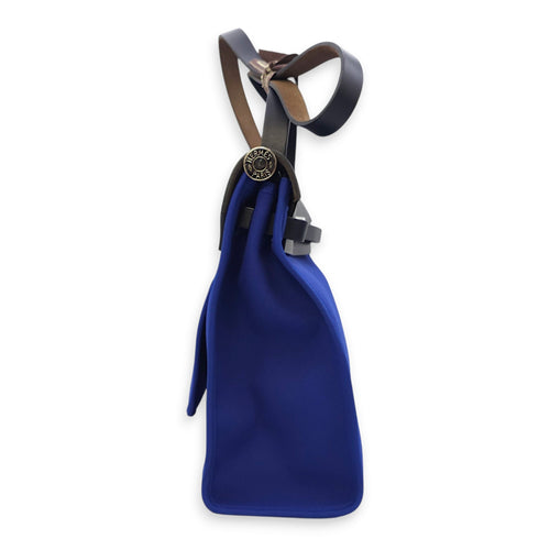 Herbag 31 Blue Electric in Toile, Palladium hardware