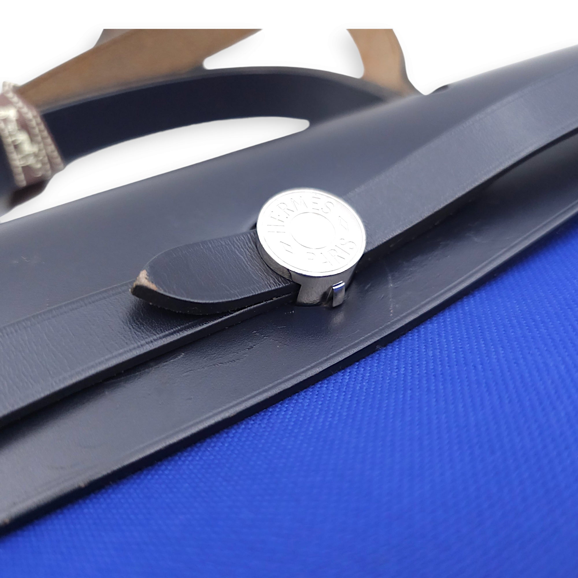 Herbag 31 Blue Electric in Toile, Palladium hardware