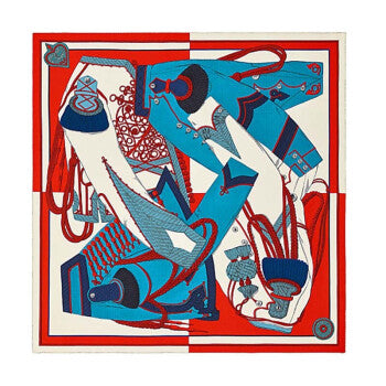 Hermès Cashmere Silk 140x140cm Blue in Cashmere_1