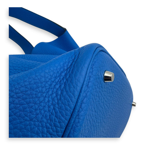 Hermès Picotin 26 Blue Bucket Bag in Clemence, Silver hardware_3