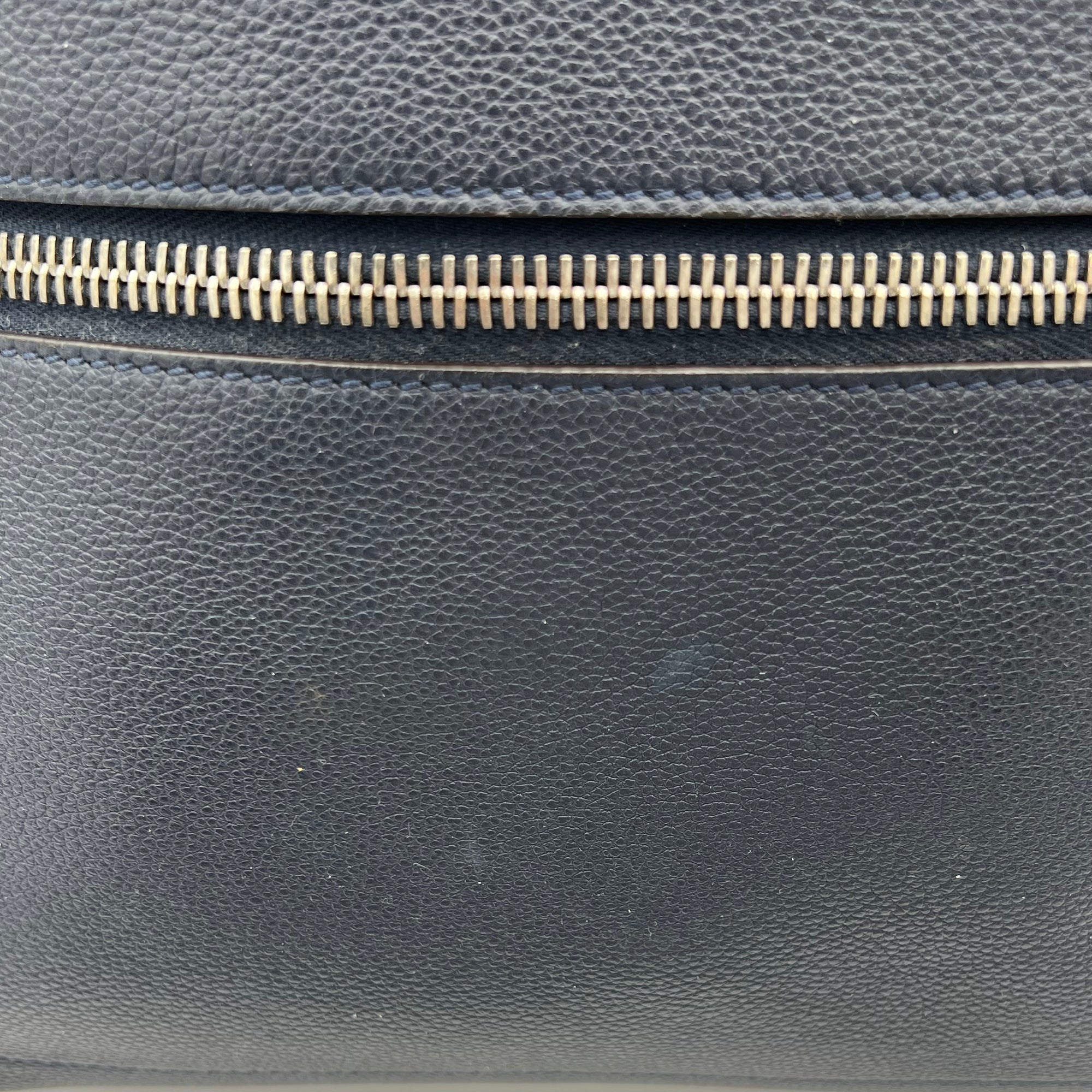 Fendi Chiodo Backpack Blue in Calfskin, Silver hardware_1