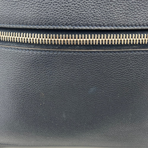 Fendi Chiodo Backpack Blue in Calfskin, Silver hardware_1