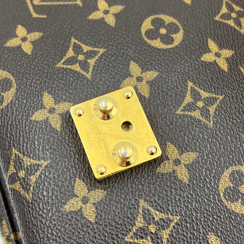 Louis Vuitton Metis Crossbody Bag Brown in Monogram Coated Canvas, Gold hardware_2