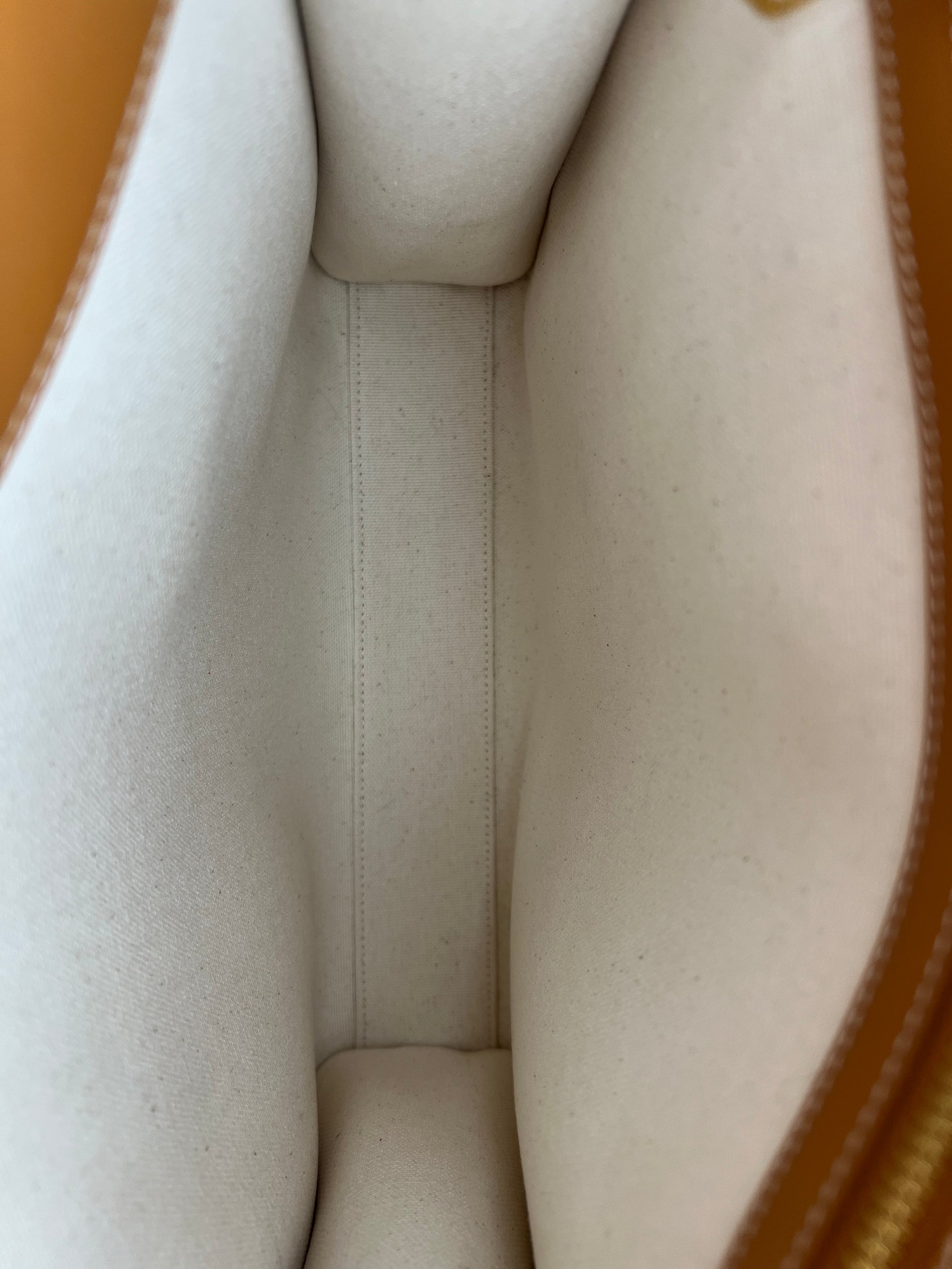 Celine vertical  Top Handle Bag Beige in Canvas, Gold hardware_8
