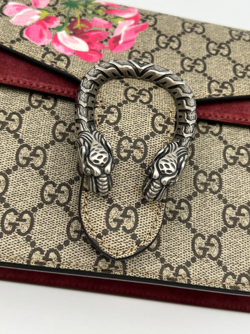 Gucci Dionysus Shoulder Bag Beige in Coated Canvas, Silver hardware_1
