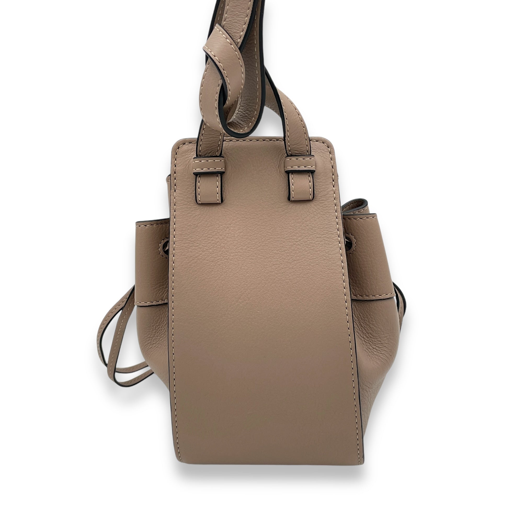LOEWE HAMMOCK SMALL BAG ライトベージュ/ブラウン LOEWE Calfskin Small Hammock Shoulder Bag Blush Multicolor