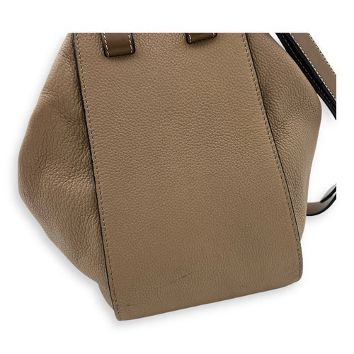 Hammock Small Brown Top Handle Bag in Calfskin, Gold hardware